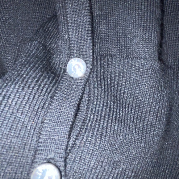 Womens long sleeve cardigan fancy buttons black size small - Picture 2 of 5